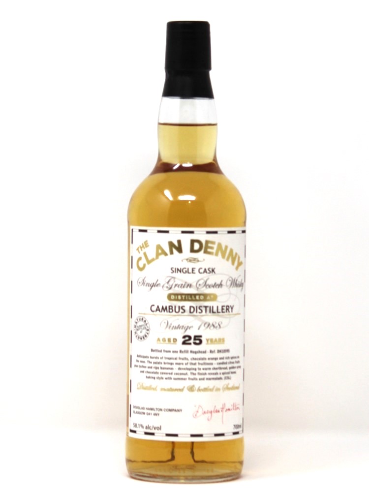 clan denny single cask cambus 25 year