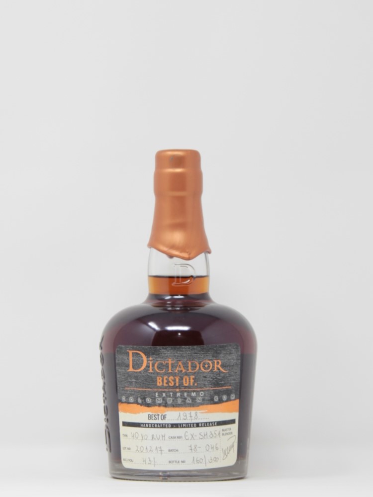 Dictador Best Rum 1978 Extremo (43% abv)