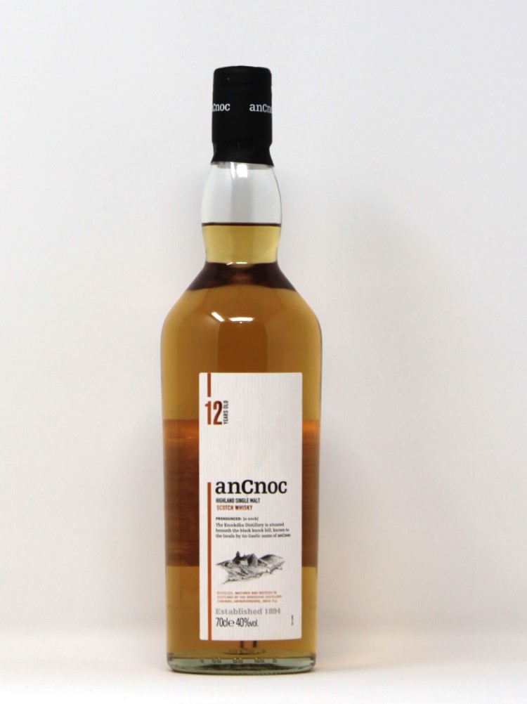 AnCnoc 12 Yr. Old Single Malt Scotch ( 40% abv)
