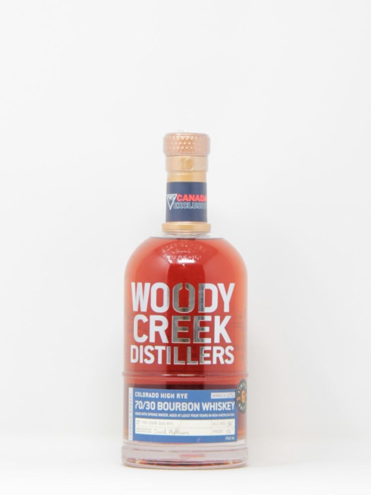 WOODY CREEK HIGH RYE BOURBON SINGLE CASK