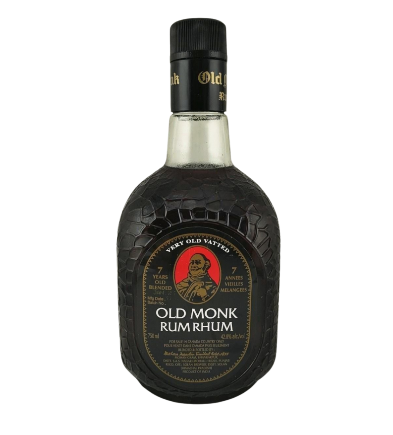 OLD MONK RUM - 7 YEAR OLD BLENDED 42.8% vol