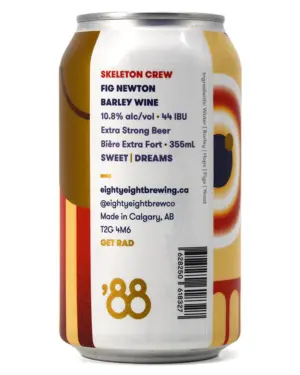 Eighty Eight Brewing Skeleton Crew Fig Newton Barley Wine Sweet Dreams (10.8% abv)