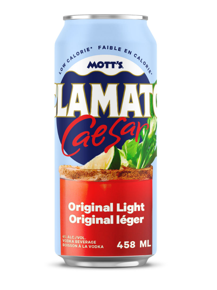 Mott's Clamato caesar original light single (4%abv)