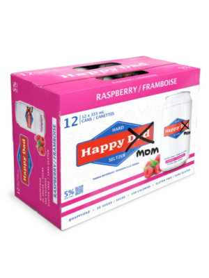 Happy Dad Hard Seltzer Raspberry 12pk ( 5% abv)