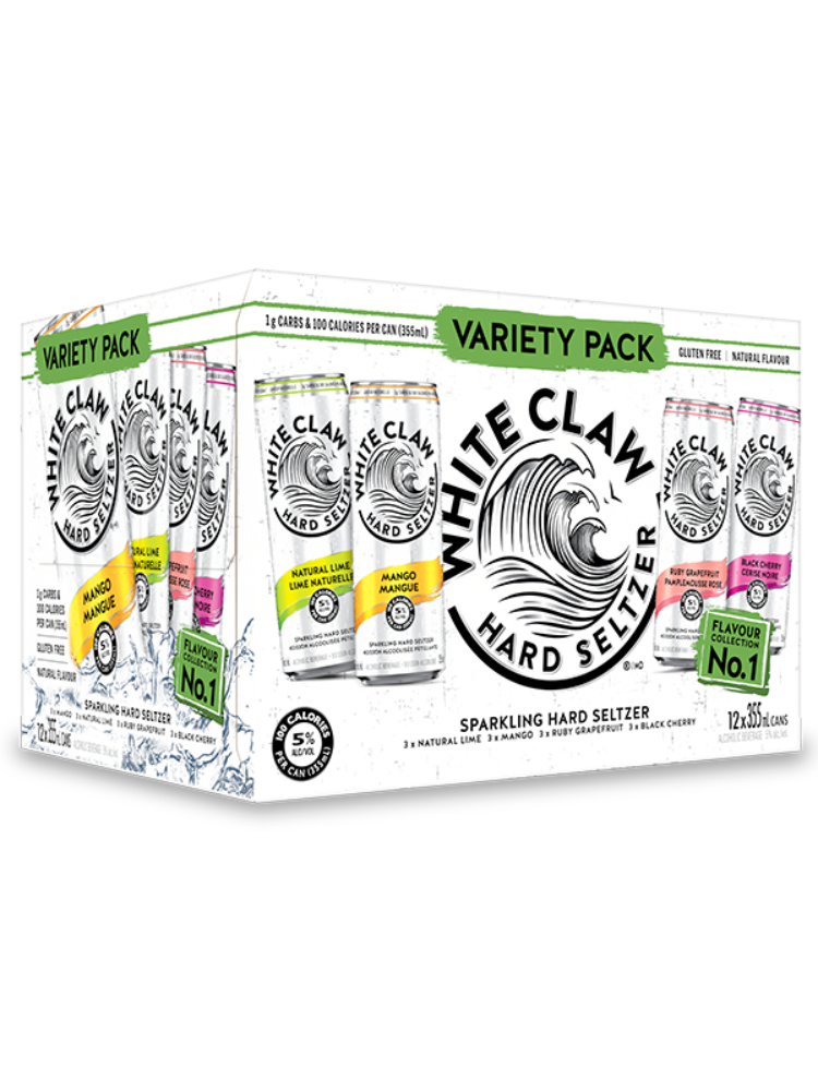 WHITE CLAW VARIETY 12 PACK