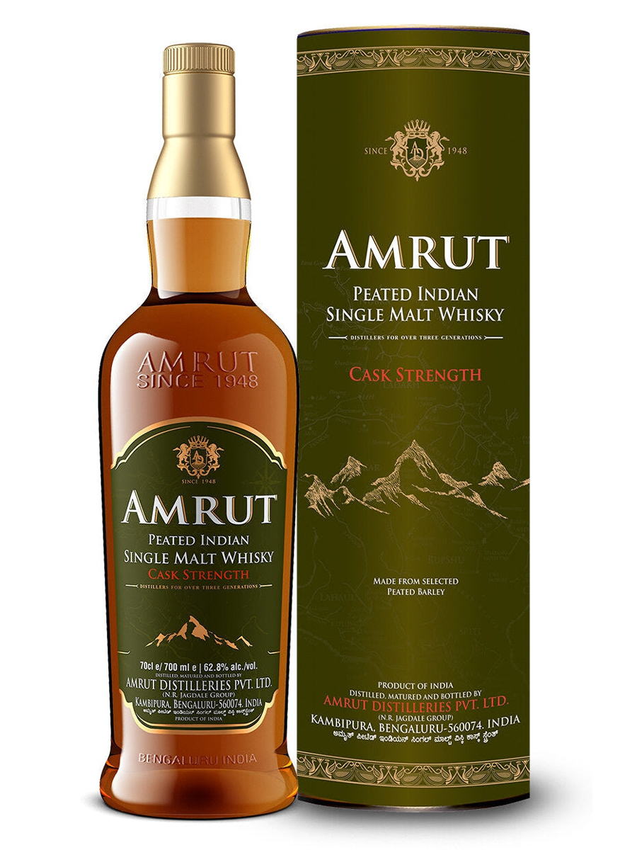 AMRUT PEATED INDIAN SINGLE MALT CASK STR