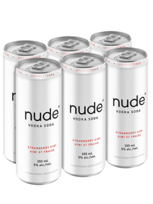 Nude Vodka Soda Strawberry Kiwi 6Pack Can (5% abv)
