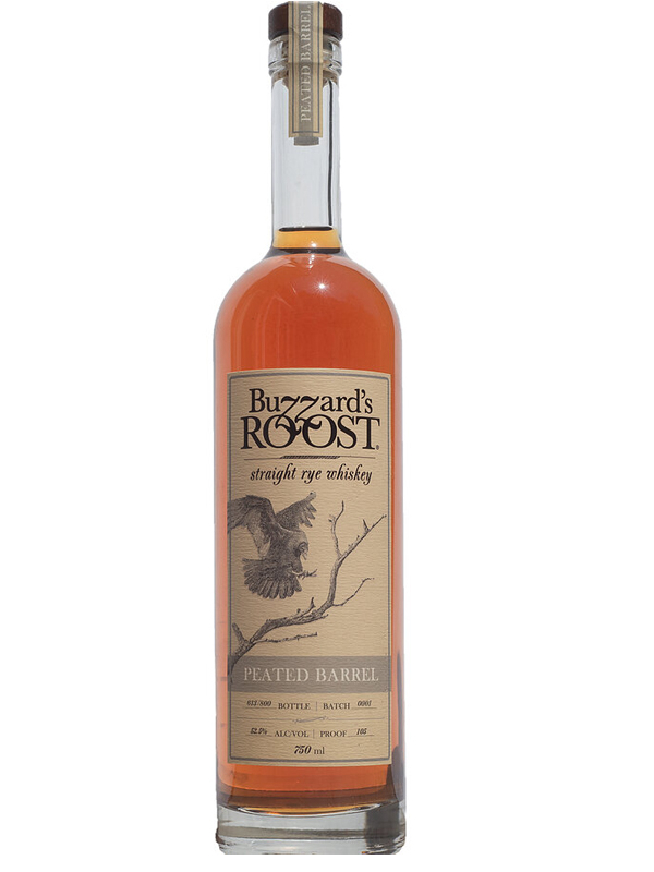BUZZARDS ROOST PEATED BARREL RYE WHISKEY
