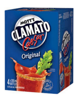 Mott's Clamato Caesar Original 4Pack(5%abv)