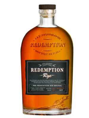 Redemption Rye Whiskey (46% abv)