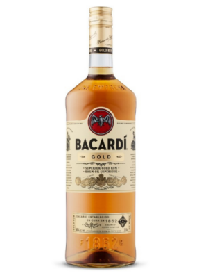 Bacardi Gold Rum ( 40% abv)
