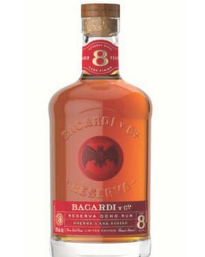 BACARDI 8YR OLD SHERRY CASK 40%