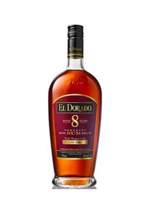 EL DORADO 8 YEAR OLD RUM ( 40% abv)
