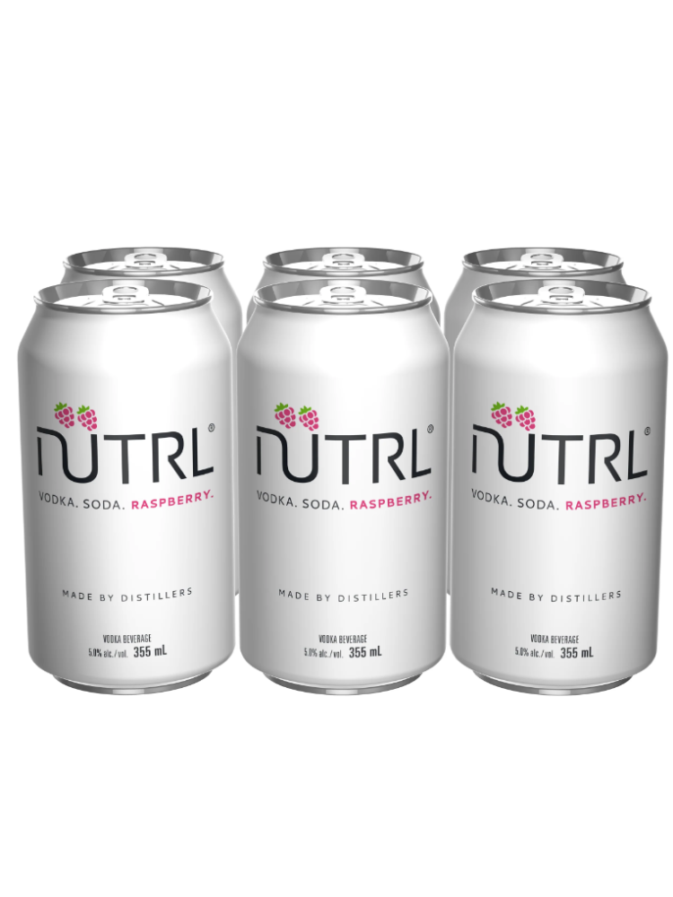NUTRL RASPBERRY 6X355ML CAN (5%abv)