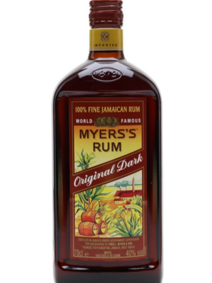 Myer’s Dark Rum (40% abv)