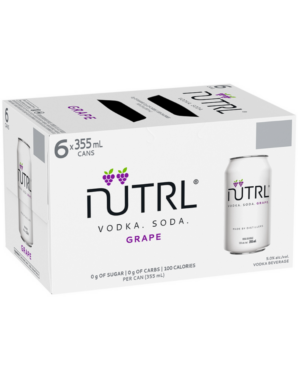 NUTRL - VODKA SODA GRAPE 6pk(4.5%abv)