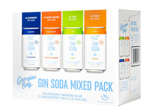 GEORGIAN BAY SPIRIT GIN SODA MIXED 12CANS(5%abv)
