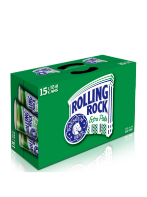 Rolling Rock 15 pack cans (4.4%abv)