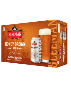 Sleeman Honey Brown – 15 Pack Can
