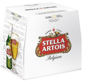 Stella Artois 12 pk bottle (5%abv)
