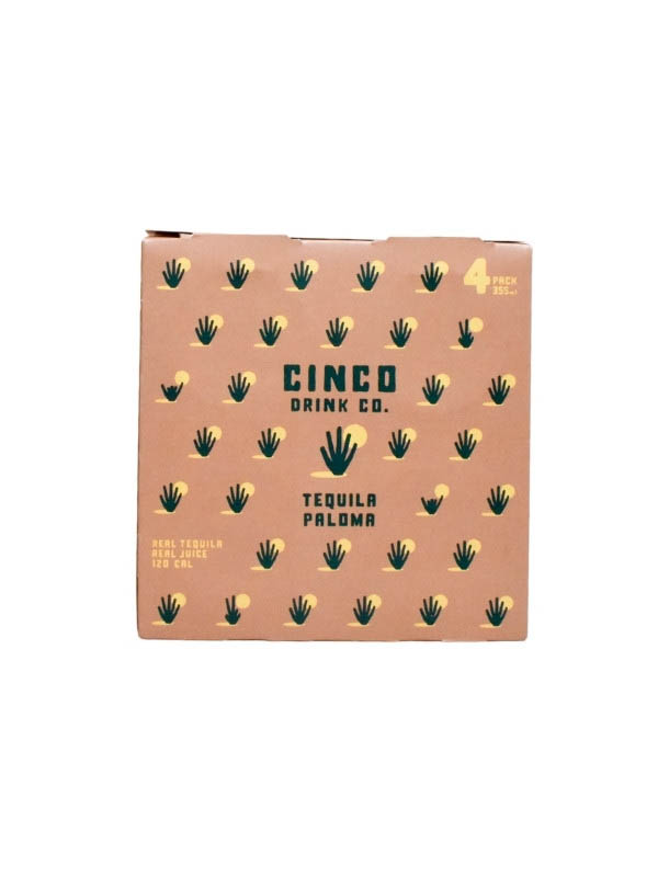 CINCO DRINK CO. - TEQUILA PALOMA 355ml 4PACK 5%