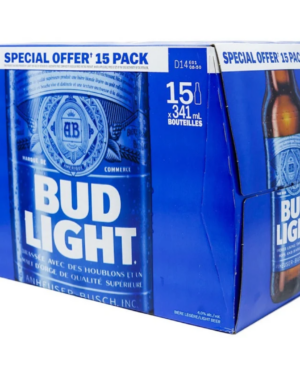 Bud Light 15 pK bottle
