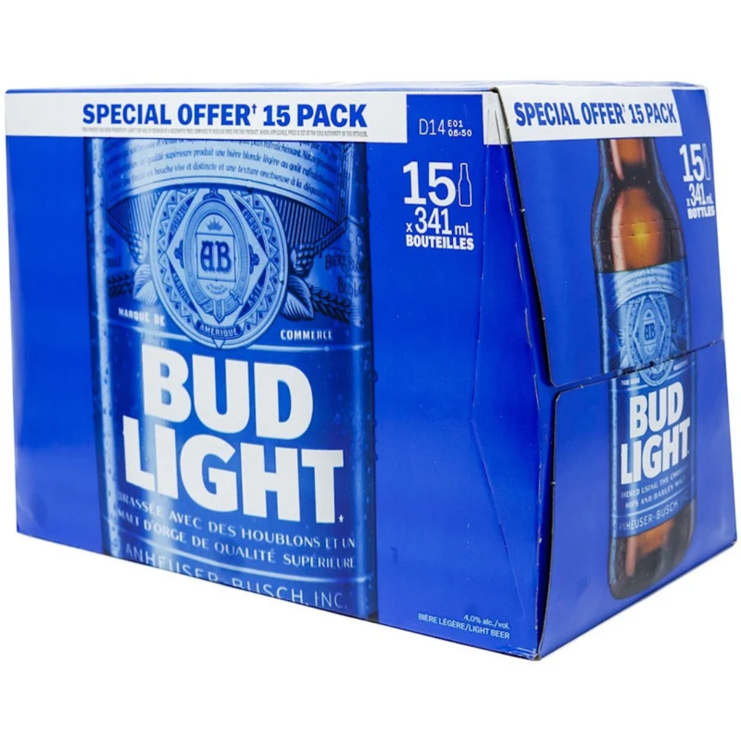 Bud Light 15 pK bottle