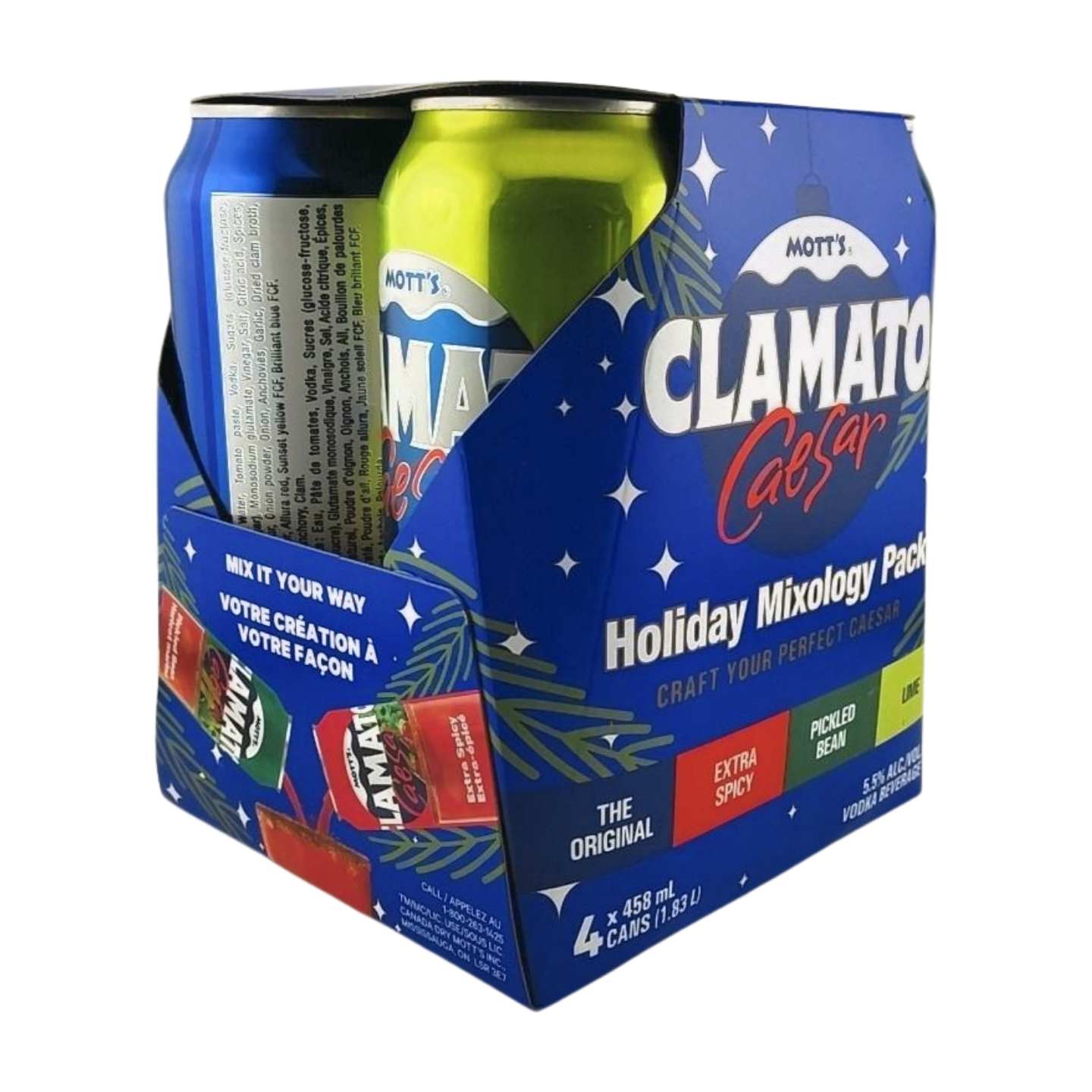 MOTT'S CLAMATO MIXOLOGY 4PK