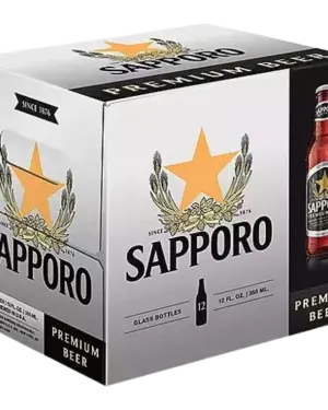 Sapporo 12 Pack Bottle