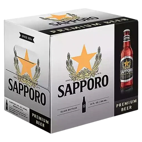 Sapporo 12 Pack Bottle