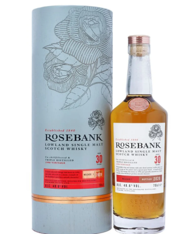Rosebank 30 Year Old (1990 Vintage) – Lowland Single Malt Scotch Whisky | Release One 2020