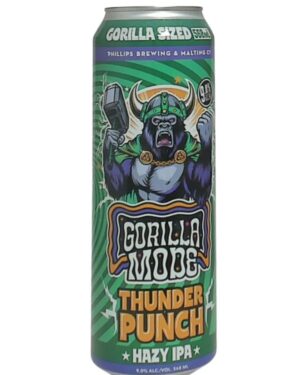 PHILLIPS GORILLA MODE THUNDER PUNCH IPA  568ML 9%ALC.