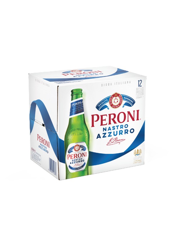 peroni nastro 12pk bottels 330ml 5%alc.