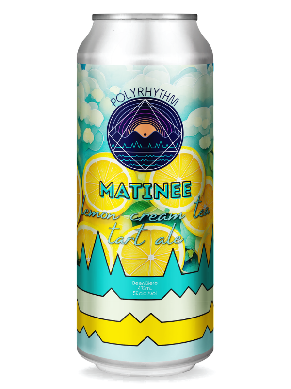POLYRHYTHIM LEMON CREAM TEA TART ALE CLS 473ML 5%