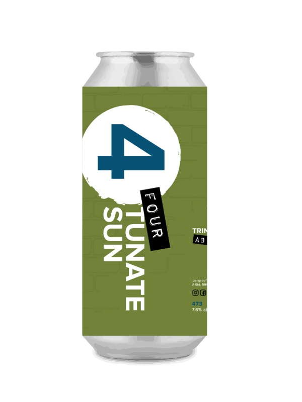 FOURTUNATE SUN TRINITY HAZE PALE ALE CLS 473ML 7.6%