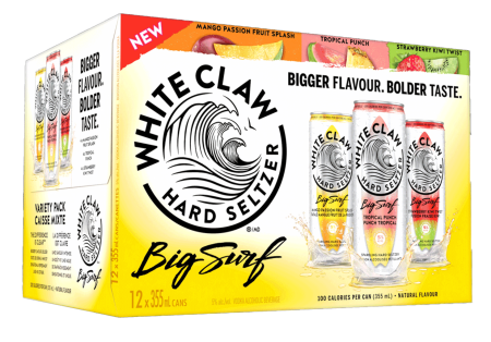 WHITE CLAW BIG SURF VARIETY 12PK