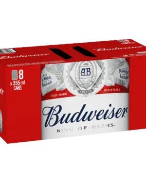 Budweiser American Lager 355ML | 8 Cans
