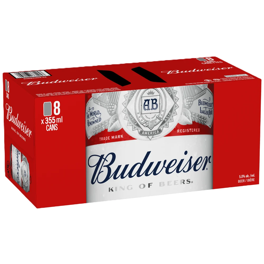 Budweiser American Lager 355ML | 8 Cans