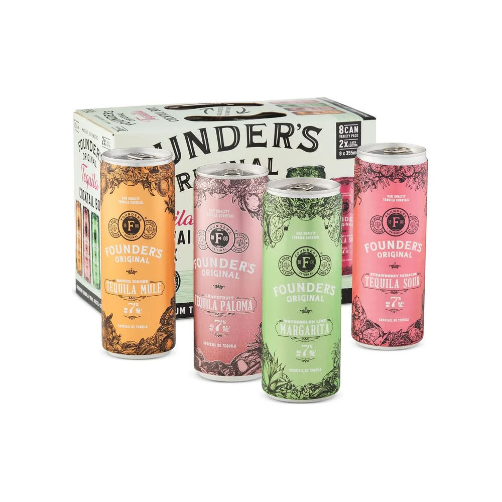 FOUNDERS COCKTAIL MIX 355ML 8PK
