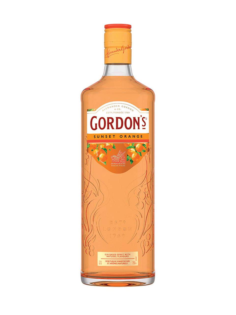Gordon’s Sunset Orange Gin 750ml 37.5%