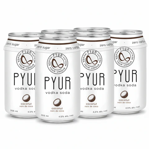 PYUR COCONUT VODKA 6PK