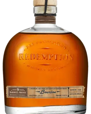 Redemption 9 Year Bourbon Barrel Proof 750ml 52.8%