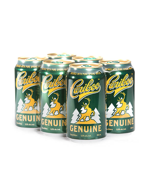 CARIBOO GENUINE DRAFT 6 PACK 5.5% alc./vol