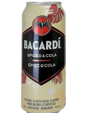 BACARDI SPICED & COLA CAN 473ML 7%