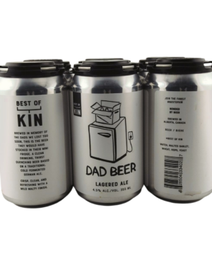 DAD BEER LAGERED ALE 6PACK CANS 355ML  CLS   4.5%