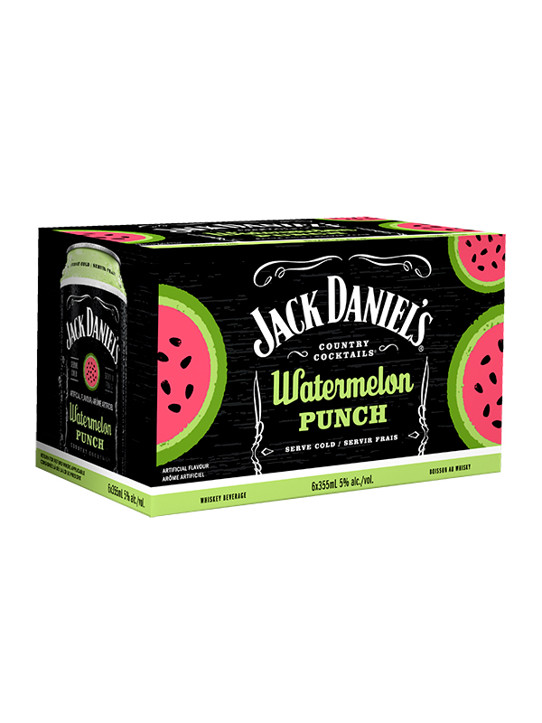 JDCC WATERMELON PUNCH 6PACK 355ML 5%