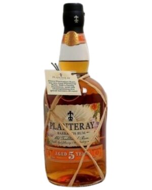 PLANTERAY 5YR BARBADOS AMBER RUM 750ML 40%