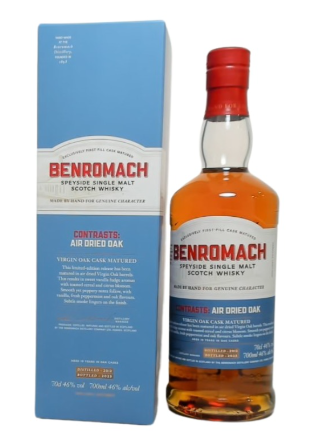 BENROMACH AIR DRIED OAK 2012 46% alc./vol
