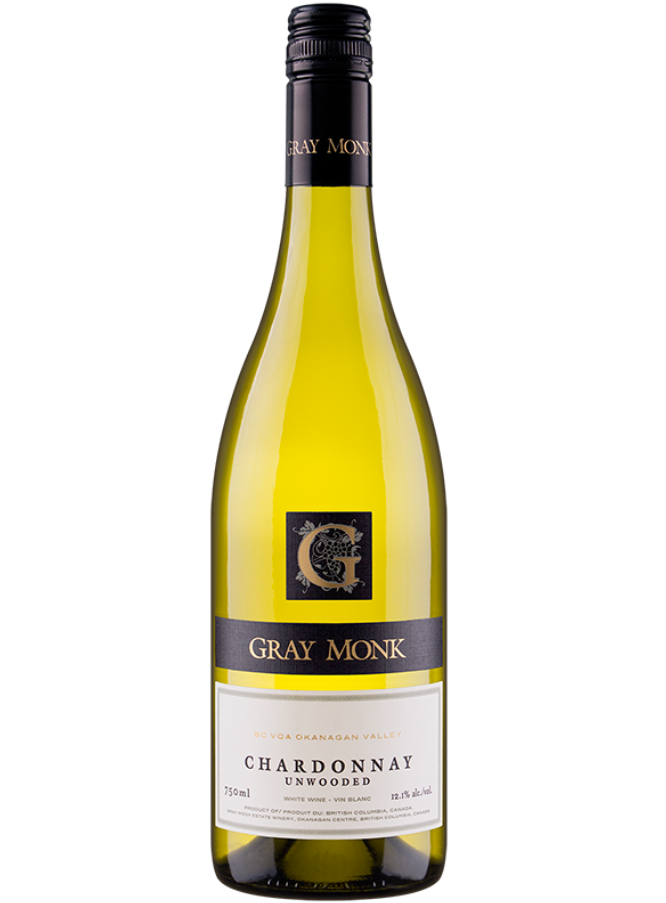 GRAY MONK UNWOODED CHARDONNAY 12.2% alc./vol