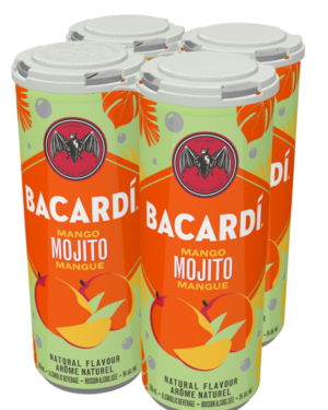 BACARDI MANGO MOJITO - 4 PACK 355ML 5%